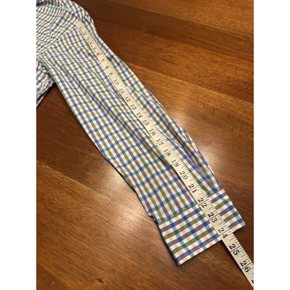 XL Orvis Active Fit Nonstop Twill Pink Green Check Long Sleeve Shirt Button Up - Picture 11 of 12